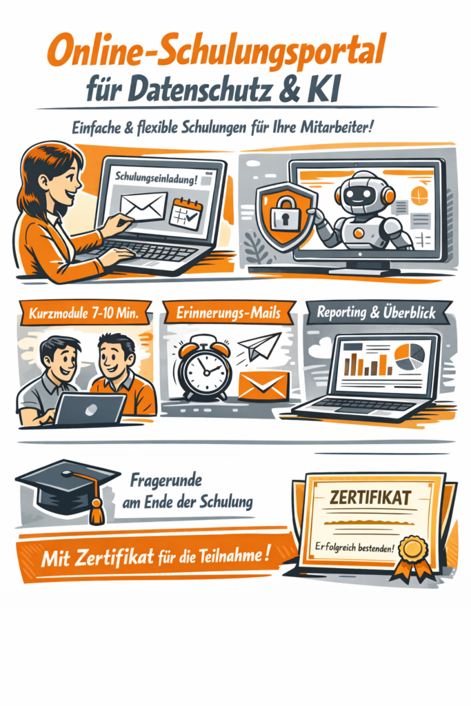 Visualisierung der Prozesse im Schulungsportal